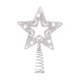 thumbnail image 1 of Adorno para árbol de Navidad de Witspace, estrella iluminada de 8 pulgadas con purpurina metálica, soporte para adorno para árbol de Navidad, decoración del hogar, bar, fiesta navideña., 1 of 3