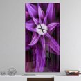 thumbnail image 2 of DesignArt Fractal Flower Purple Large Wall Clock, 2 of 2