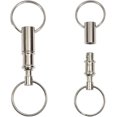 thumbnail image 1 of 2 Pack Quick Release Detachable Pull Apart Key Rings Keychains,double Spring Split Snap Seperate Chain Lock Holder Convenient Accessory Gift, 1 of 5