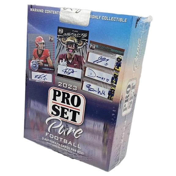 Collectible 2023 Leaf Pro Set Pure Football Hobby Box