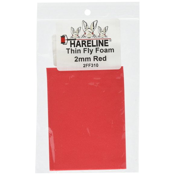 TIEMCO 2FF 66210154310 Tying Material Hairline Dubbing, Fly Foam, 0.08 inches (2 mm), Red