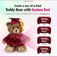 thumbnail image 4 of Personalized 2025 Graduation Mocha Teddy Bear – Custom Plush with Cap & Gown – 6 inch Cute Stuffed Animal for Graduates - Best Grad Gift for College, High School & Kindergarten Achievements (Maroon), 4 of 7