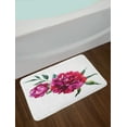 thumbnail image 2 of Pink Leaves Bath Mat, Flowers Petals and Leaves Macro Painting in Watercolor Effect, Plush Bathroom Decor Mat with Non Slip Backing, 29.5" X 17.5", Multicolor, by Ambesonne, 2 of 2