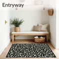 thumbnail image 3 of ODIKA 6x9 Machine Washable Non-Slip Area Rug, Abstract Botanical with Leaf Vine Arrangement Ultra Soft Rug, None, 590756, 3 of 7