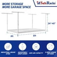 Overhead Garage Storage Rack Heavy Duty Racks for Garage with 400 lb