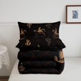 thumbnail image 5 of Homewish Bohemian Western Cowboy Twin Comforter Sets,Southwest Desert Cactus Bedding Set,Black Reversible,2 Pieces,1 Comforter and 1 Pillowcase, 5 of 7