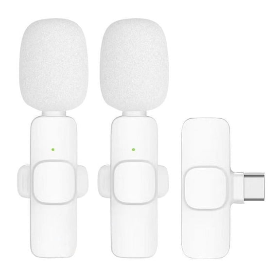 K9 Wireless Bluetooth Lavalier Microphone One to Two Noise Reduction Microphone Live Broadcast Microphone Type C