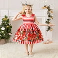 thumbnail image 2 of EIMELI Bébé Enfants Petite Fille Noël Père Noël Robe de Soirée Formelle Concours Princesse Demoiselle d'Honneur Soirée Mini Robe, 2 of 6