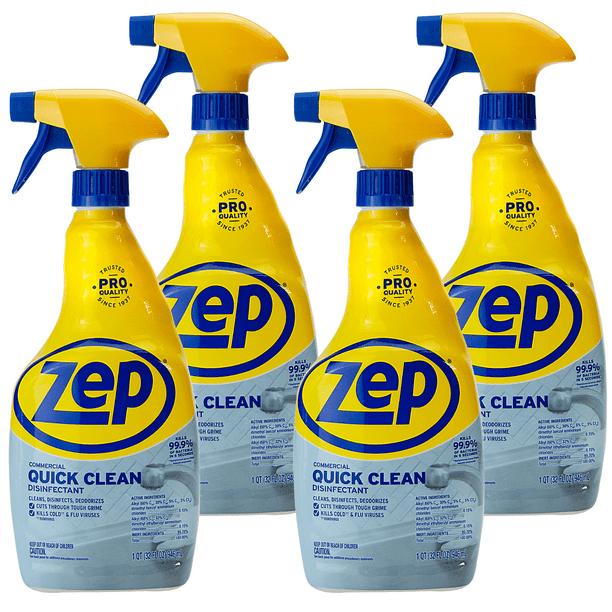 Zep Quick Clean Surface Disinfectant 32 Ounces ZUQCD32 (Case of 4