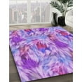 thumbnail image 3 of Ahgly Company Machine Washable Indoor Rectangle Transitional Bright Lilac Purple Area Rugs, 4' x 6', 3 of 7
