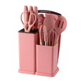 thumbnail image 1 of DJN Clearance Cutter Silicone Cooking Utensils Set Heat Kitchen Utensils 19 Pieces Kitchen Utensil Set . Silica Gel Pink One Size, 1 of 3