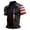 Black2, variant on Mens Patriotic USA 250th Anniversary Short Sleeve Polo Shirts, American Flag Embroidery Vintage US Flag Print Casual Tops for Independence Day(Red,XL)