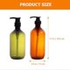 thumbnail image 3 of 2pcs Soap Bottle Hand Soap Press Bottle Shampoo Dispenser Bottle 500ml, 3 of 4