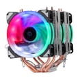 thumbnail image 4 of Enfriador de CPU radiador de refrigeración RGB enfriador de CPU ventidor disipador para LGA775/1150 para FM2/AM4/FM1/ - Doble torre 3 ventidores Yotijar ventilador de la CPU enfriador de la CPU, 4 of 6