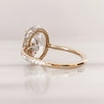 thumbnail image 2 of 3Ct Oval Cut Lab Created Diamond Women's Halo Engagement Ring 14K Yellow Gold Plated, 2 of 5