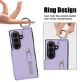 thumbnail image 5 of ELEHOLD for Samsung Galaxy Z Fold 7 Wallet Case, Wallet Card Slot Metal Ring Cover Magnetic Clasp Zipper Soft Drop Proof Protection Case for Samsung Galaxy Z Fold 7,Purple, 5 of 6