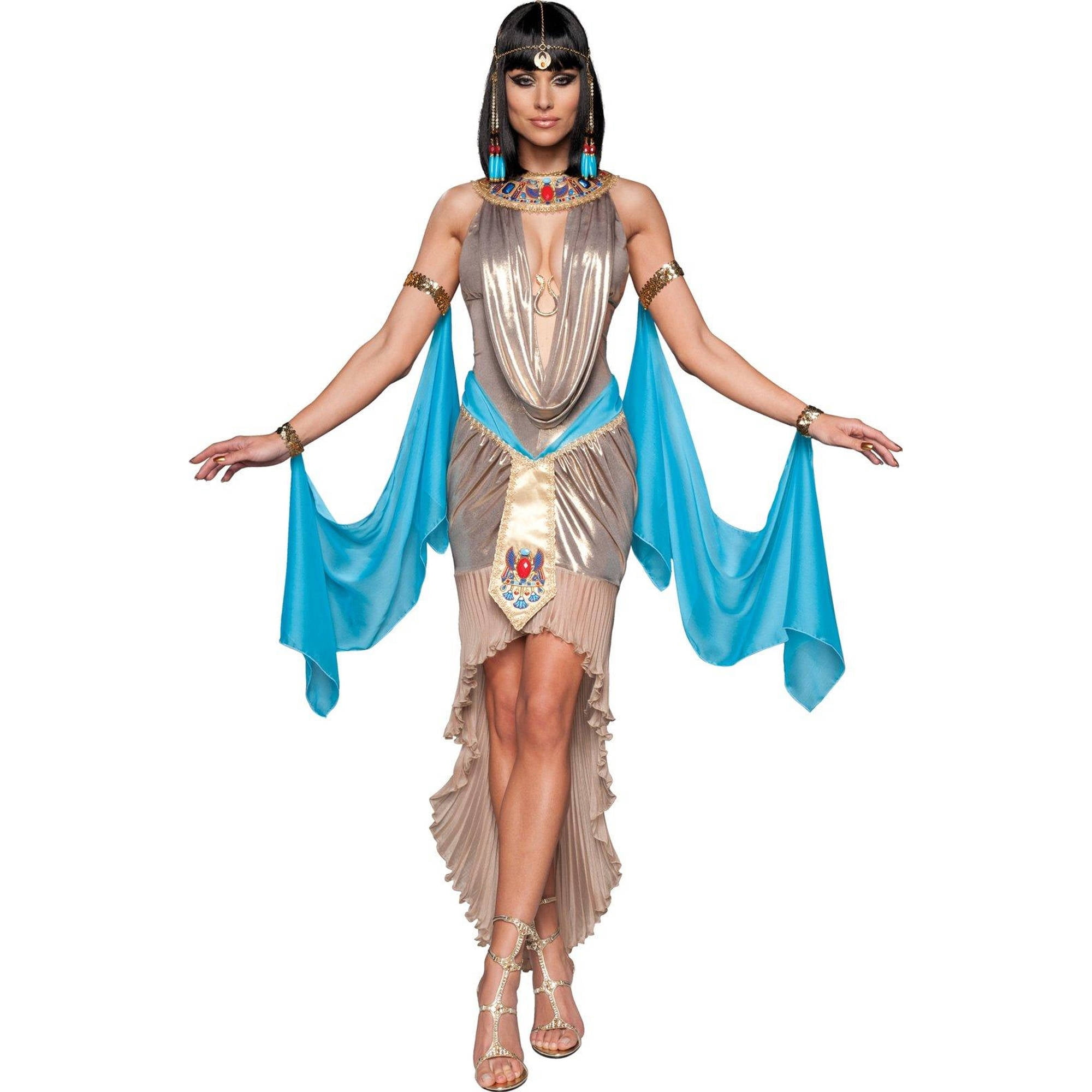 Sexy Roman Egyptian Queen Cleopatra Costume Halloween Carnival Party Greek Goddess Cosplay Adult