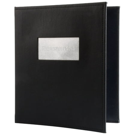 Faux Tabletops - MWR020 Black Faux Leather Reservation Binder By TableTop King