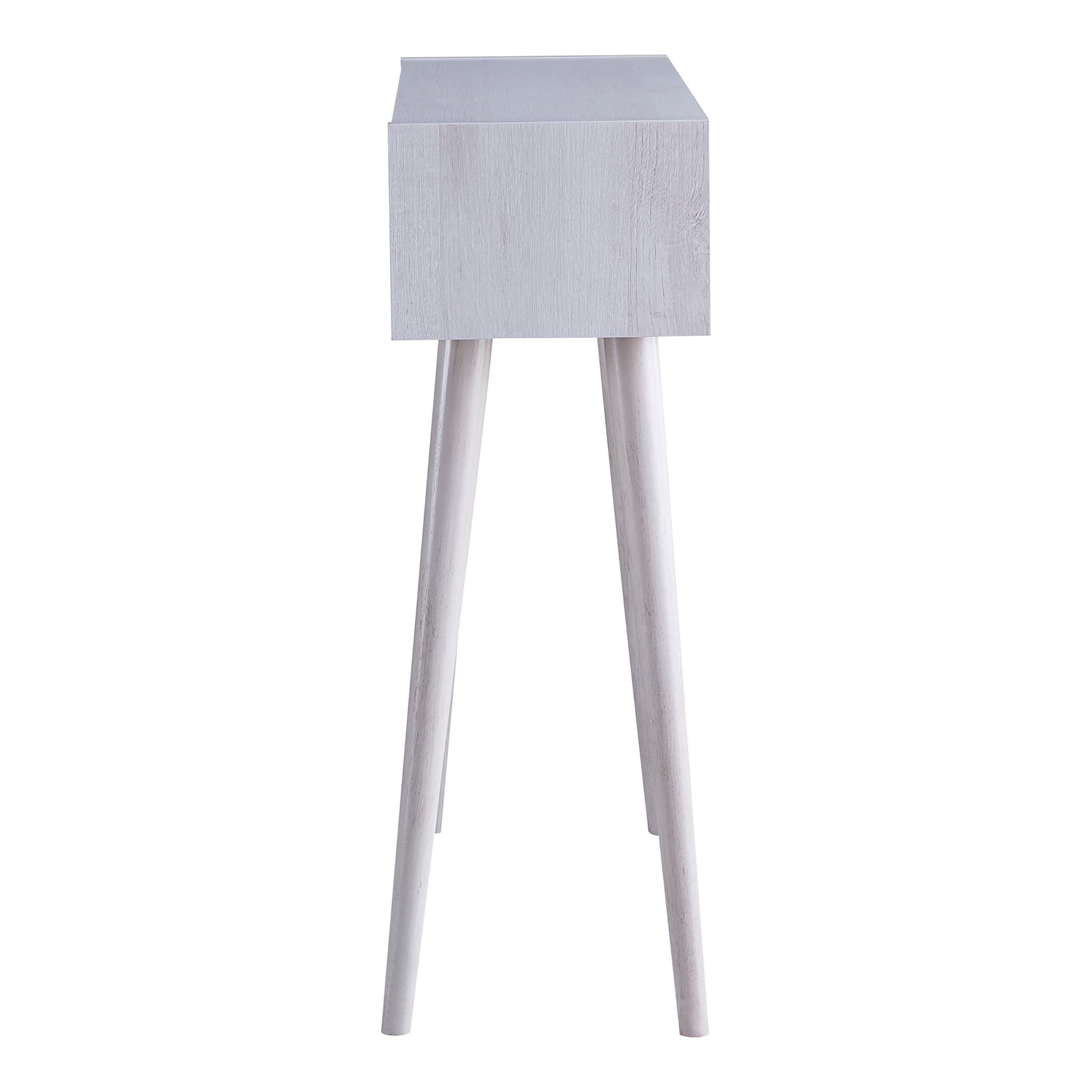 Furniture of America Keller 2-Shelf Console Table, White