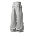 thumbnail image 5 of lcziwo Man Summer Cargo Pants with Multi Pockets Travel Casual Trousers Work Solid Color EDC Pants Outdoor Apparel Gray S, 5 of 8