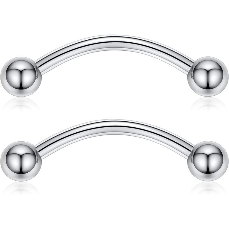 GHRTGR-Pair 14G 16G G23 Solid Titanium Shield Nipple Rings Barbell Internally Threaded Jewelry Tongue Piercing Bridge 12mm 18mm