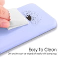 thumbnail image 4 of Liquid Silicone Gel Rubber Case Soft Microfiber Cloth Lining Cushion Compatible with iPhone 8/ iPhone 7 Light Blue, 4 of 7