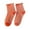 Orange, variant on Daznico Socks for Women - Ladies' Cute Ruffled Frilled Striped Color Blocked Cotton Knitted Casual Round Crew Socks