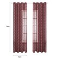 thumbnail image 2 of Cortina de ventana transparente con bordado de poliéster, cortina de bolsillo con barra de gasa para ventana Simple, 2 of 8