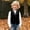 Black-CQ124, variant on Boys Formal Suit Vest Kids Elegant Page Boy Waistcoat Soft Polyester Blend for Toddler 2-14Y Wedding Piano Recital Speech Birthday Party Outfit
