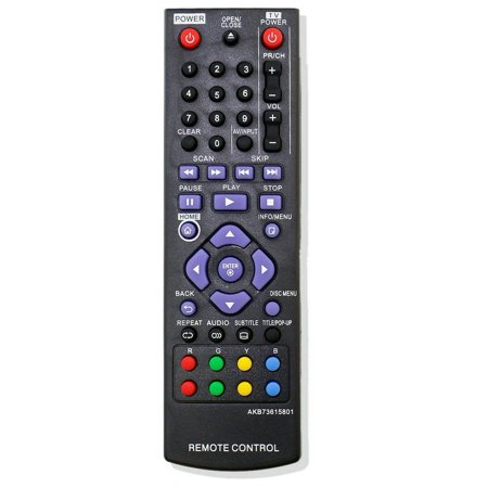 New Remote AKB73615801 Control for LG DVD Blu-ray Player BP125