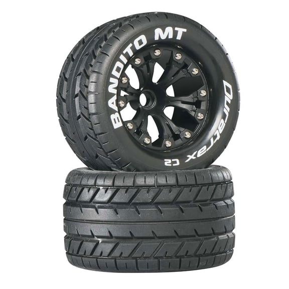 Duratrax Bandito MT 2.8 2 Wheel Drive Mounted Front C2 Black 2 DTXC3500 RC Tire