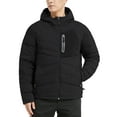 thumbnail image 3 of Men's Down Jacket hooded Water Resistant 5 Pockets Hooded Puffer Jacket Lightweight, 3 of 7