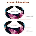 2 Pack Headbands for Women, Non Slip Padded Hairbands, Butterflies with