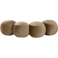 thumbnail image 4 of Meridian Furniture Apollo Beige Velvet Bench, 4 of 11