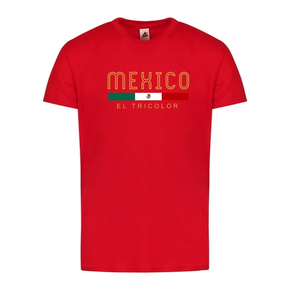 Mexico Flag T-Shirt WC 2026 – Unisex Soccer Fan Apparel Tee - Red - S