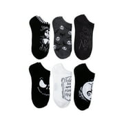 Ladies Nightmare Before Christmas No Shows, 6 Pack