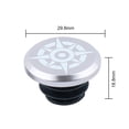 thumbnail image 3 of 2 tapones de aluminio para manillar de bicicleta plegable de carretera MTB (gris 1), 3 of 5