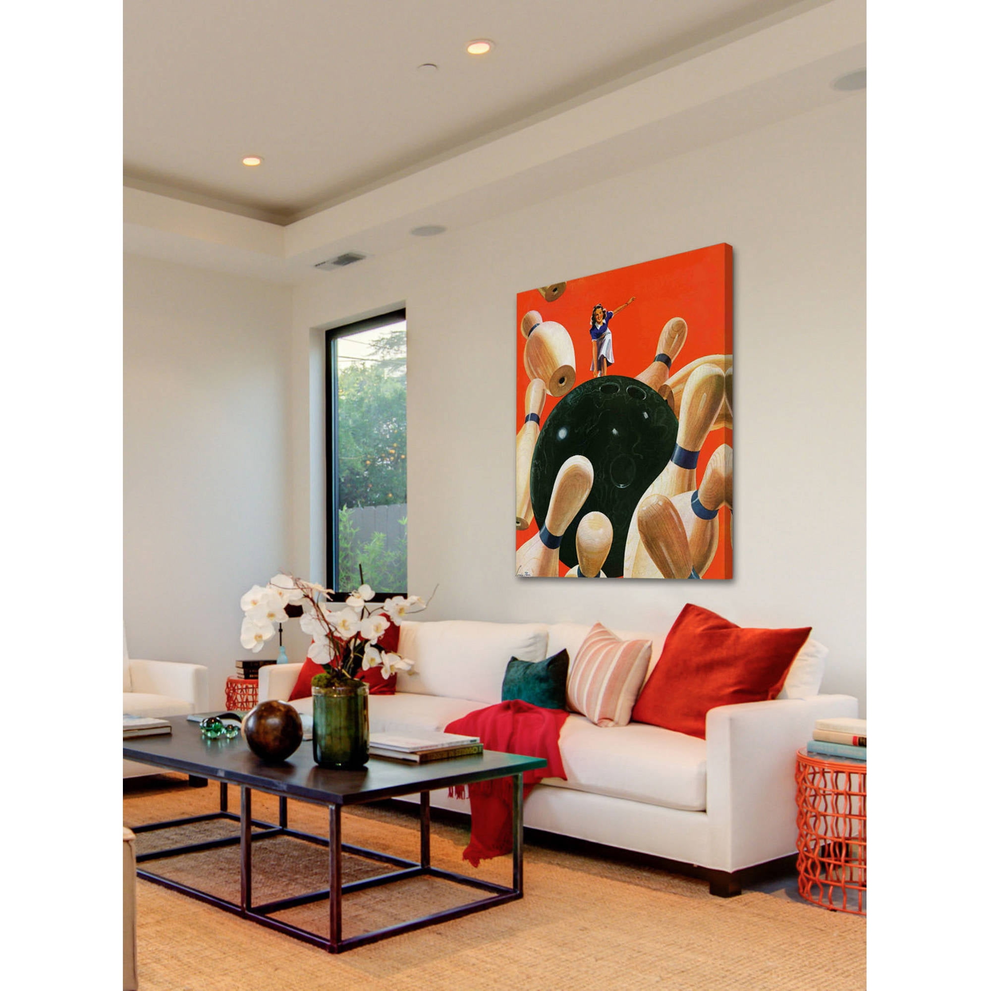 Marmont Hill Bowling Strike by Lonie Bee Painting Print on Canvas