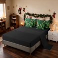 thumbnail image 4 of Erosebridal Pine Twin Bedding 7pcs Holiday Bedding Comforter Set, Yellow Red, Black Reversible, 4 of 6