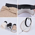 thumbnail image 6 of Sun Hats for Women, Visor Hats for Women with 1pc White Hat Clip, Beige Summer Adjustable Bow Empty Beach Hats Offers Excellent Sun Protection on Summer Days and Keep You Cool Forever, 6 of 7