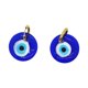 thumbnail image 1 of Pendientes de ojo azul turco de cristal de moda europea y americana pendientes de ojo de diablo simples con personalidad pendiente de mujer Sincero Electrónica, 1 of 5