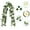 A, variant on Bendable Artificial Flower Garland Faux Rose Vine Hanging Floral Garland for Wall Decor Trellis Fence Home Room Garden Wedding Decoration, Not Easy to Fade(White, 6ft)