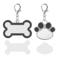 thumbnail image 3 of 2pcs Sublimation Blank Dog Tags Heat Transfer Pet Tags Pendent Blank Craft Pet Tags, 3 of 8