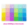 thumbnail image 4 of 24 Slot Macaron Color Matching Baking Paint Beads Set Glass Beads Box Beads for DIY, 4 of 8