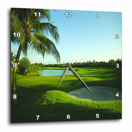 - 3dRose Golf Course On Thailand, Wall Clock, 15 by 15-inch