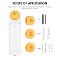 thumbnail image 4 of Yeacher Solar Powered BT Control Smart Blinds Drive Motor Tuya WiFi Motorized Chain Roller Voice Control Shade Shutter Drive Motor Work With Alexa Google Home Support Time Scene and Group Mode, 4 of 6