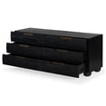 thumbnail image 3 of Safavieh Beethoven Solid Wood 6 Drawer Dresser in Black, 3 of 14