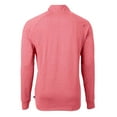 thumbnail image 3 of Men's Cutter & Buck Heather Red New York Red Bulls Big & Tall Adapt Eco Knit Quarter-Zip Top, 3 of 3