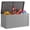 Grey, variant on WASUHE 100 Gallon Large Deck Boxes Outdoor Waterproof, Lockable Patio Storage Box for Furniture,Pool Float, Garden Tools, Waterproof Outdoor Storage Cabinet, UV Resistant, Black
