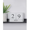 thumbnail image 4 of Bangcool Block Calendar Creative Decorative Mini Size Perpetual Calendar Wooden Calendar, 4 of 10